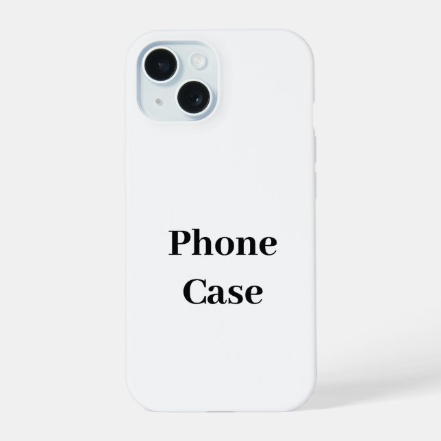 Create Your Own Simple Brand Promotion iPhone 15 Case (Back)
