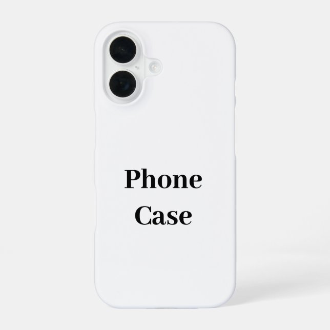 Create Your Own Simple Brand Promotion iPhone 16 Case (Back)