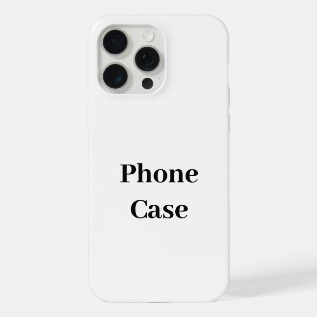 Create Your Own Simple Brand Promotion iPhone Case (Back)