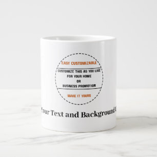 Create Your Own Simple Brand Promotion Large Coffee Mug
