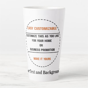 Create Your Own Simple Brand Promotion Latte Mug