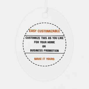 Create Your Own Simple Brand Promotion Metal Tree Decoration