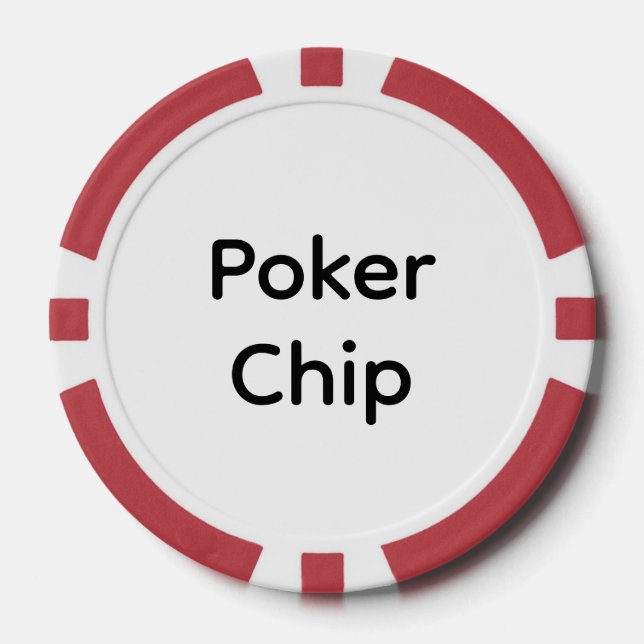 Create Your Own Simple Brand Promotion Poker Chips (Front)