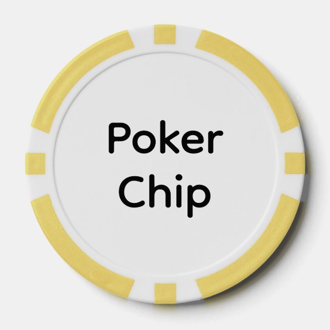 Create Your Own Simple Brand Promotion Poker Chips (Front)