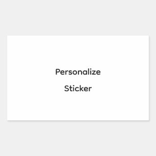 Create Your Own Simple Brand Promotion Rectangular Sticker