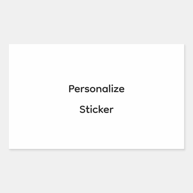 Create Your Own Simple Brand Promotion  Rectangular Sticker (Front)