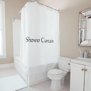 Create Your Own Simple Brand Promotion Shower Curtain
