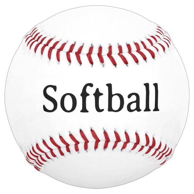 Create Your Own Simple Brand Promotion Softball (Front)