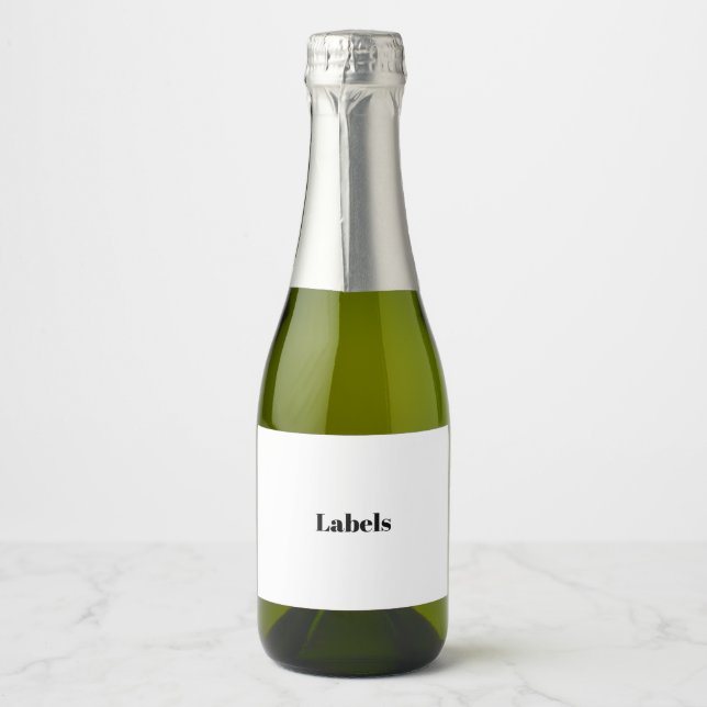 Create Your Own Simple Brand Promotion Sparkling Wine Label (Front)