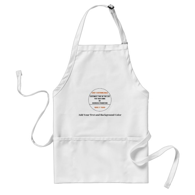 Create Your Own Simple Brand Promotion Standard Apron (Front)