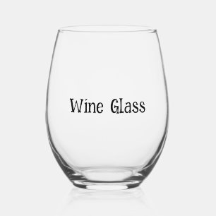 Create Your Own Simple Brand Promotion Stemless Wine Glass