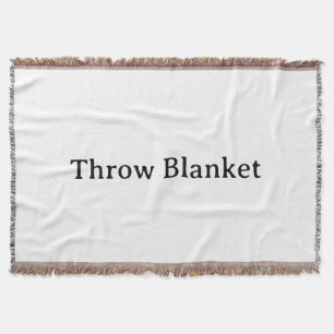 Create Your Own Simple Brand Promotion Throw Blanket