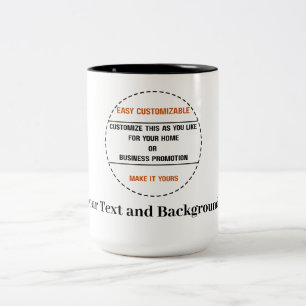 Create Your Own Simple Brand Promotion Two-Tone Coffee Mug