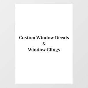 Create Your Own Simple Brand Promotion Window Cling