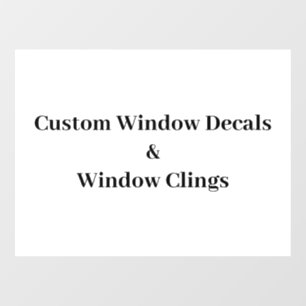 Create Your Own Simple Brand Promotion Window Cling