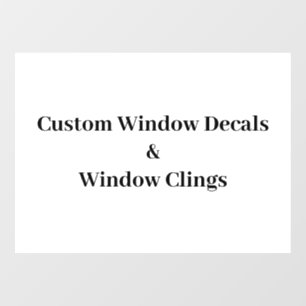 Create Your Own Simple Brand Promotion Window Cling