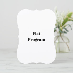 Create Your Own Simple Business 5" x 7" Flat Programme