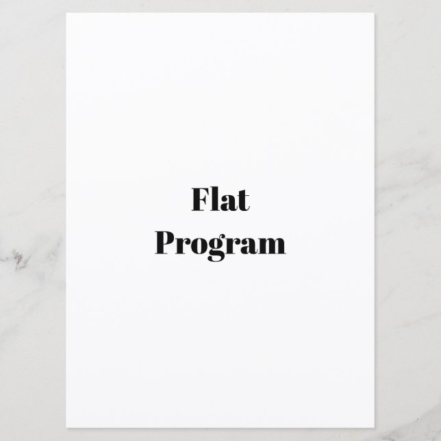 Create Your Own Simple Business 6.5" x 8.75" Flat Programme (Front)