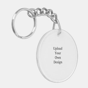 Create Your Own Simple Circle (double-sided) 2" Key Ring