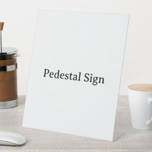 Create Your Own Simple Custom 10" X 12" Plastic Pedestal Sign