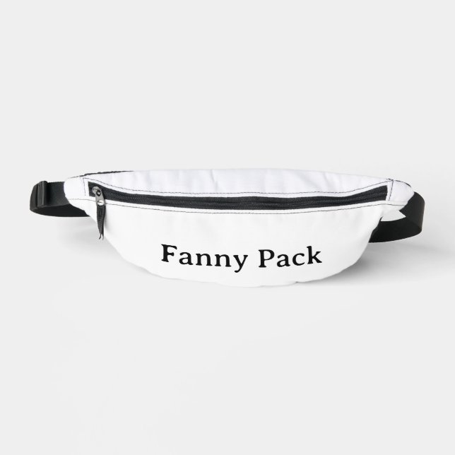 Create Your Own Simple Custom 14.5" x 6" Bum Bags (Front)
