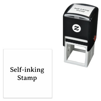 Create Your Own Simple Custom 1.5" x 1.5"  Self-inking Stamp