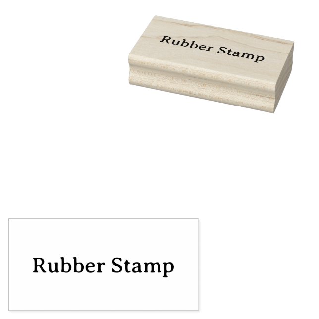 Create Your Own Simple Custom 1.5" x 3" Rubber Stamp (Stamped)