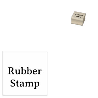 Create Your Own Simple Custom 1" x 1" Rubber Stamp