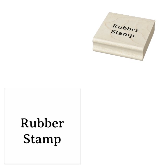 Create Your Own Simple Custom 2.5" x 2.5" Rubber Stamp (Stamped)