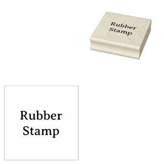 Create Your Own Simple Custom 2.5" x 2.5" Rubber Stamp