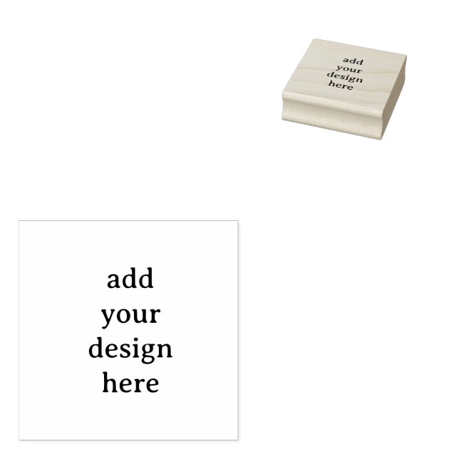 Create Your Own Simple Custom 2" x 2" Rubber Stamp (Stamped)