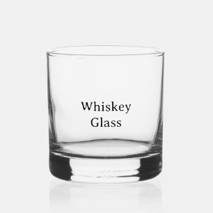 Create Your Own Simple Custom 3.5"x3.25" Whiskey Glass