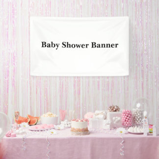 Create Your Own Simple Custom 3' x 5' Baby Shower  Banner