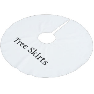 Create Your Own Simple Custom 44"diameter Brushed Polyester Tree Skirt