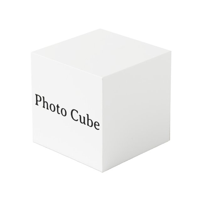 Create Your Own Simple Custom 4" Photo Cube (Front Angled)