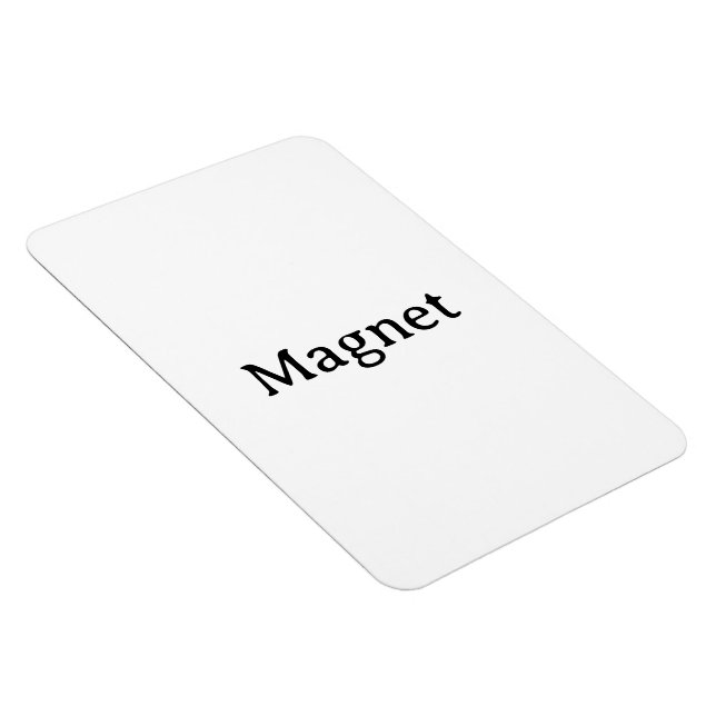 Create Your Own Simple Custom 4"x6" Flexible Photo Magnet (Right Side)