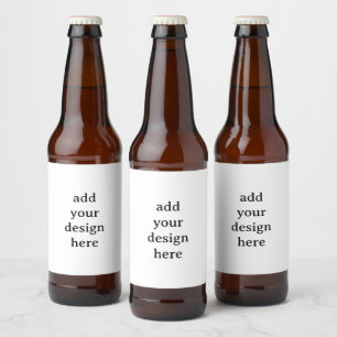 Create Your Own Simple Custom 4" x 3.5" Beer Bottle Label