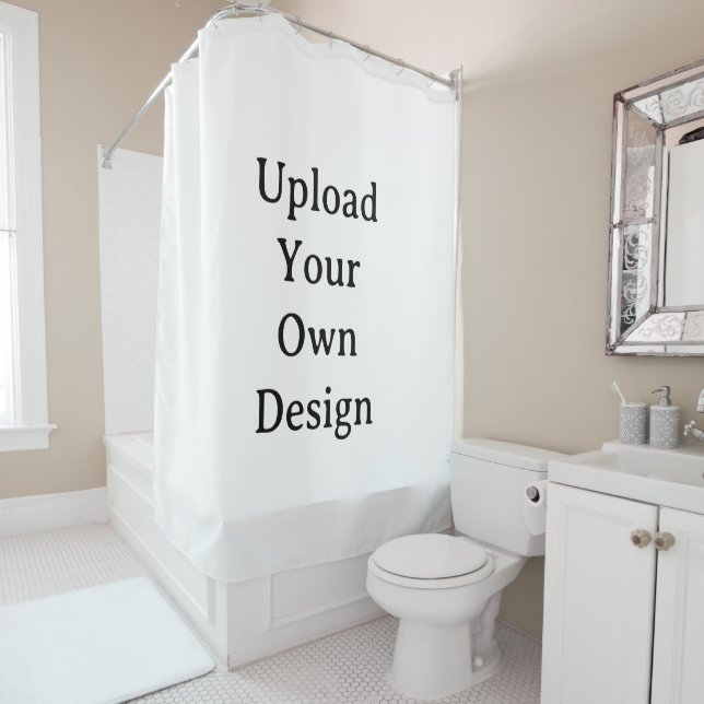 Create Your Own Simple Custom 71" x 71" Shower Curtain (In Situ)