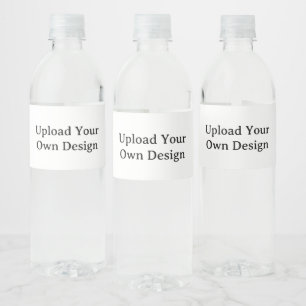 Create Your Own Simple Custom 8" x 2.125" Water Bottle Label