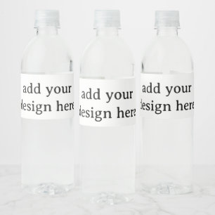 Create Your Own Simple Custom 8" x 2.125" Water Bottle Label