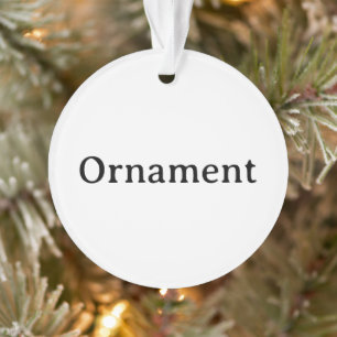 Create Your Own Simple Custom Acrylic Circle Ornament