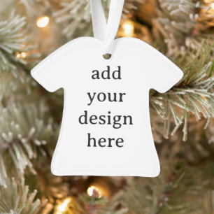 Create Your Own Simple Custom Acrylic Shirt  Ornament