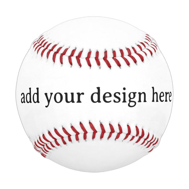 Create Your Own Simple Custom Baseball (Front)