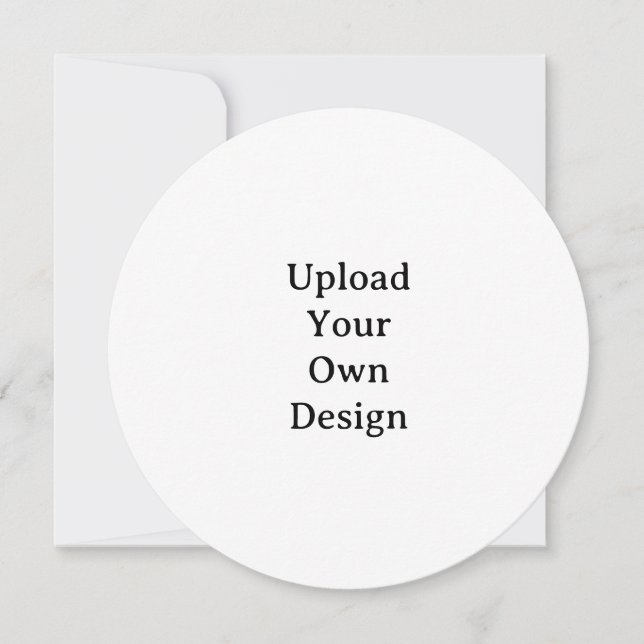 Create Your Own Simple Custom Circle 5.25"x5.25" Invitation (Front)