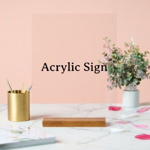 Create Your Own Simple Custom Design 11" x 14" Acrylic Sign
