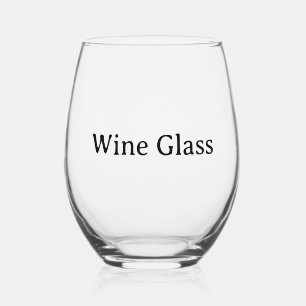 Create Your Own Simple Custom Design Stemless Wine Glass