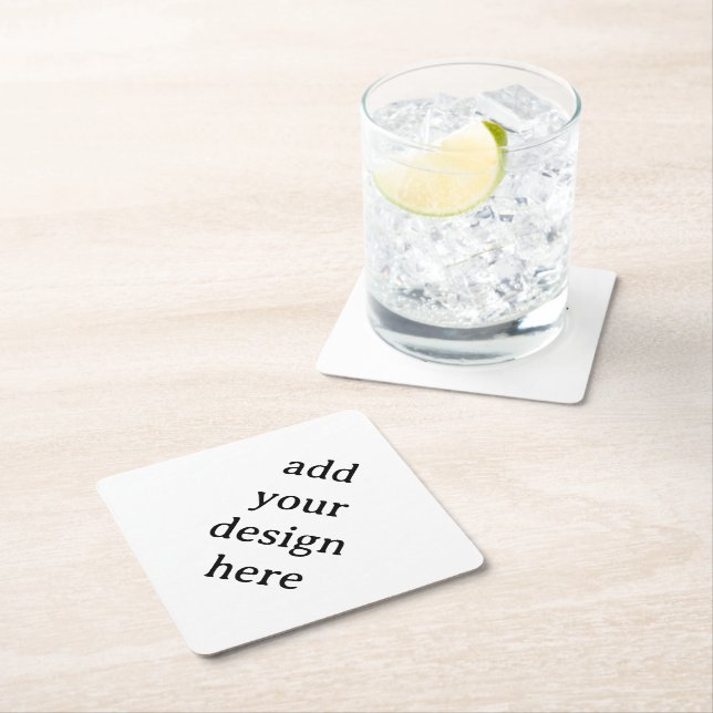 Create Your Own Simple Custom Diamond Paper Coaster (Insitu)