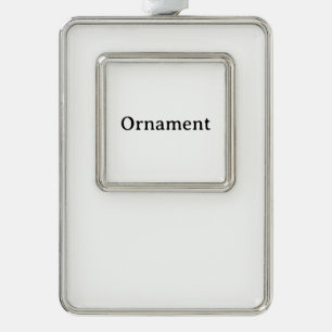 Create Your Own Simple Custom Framed  Silver Plated Framed Ornament