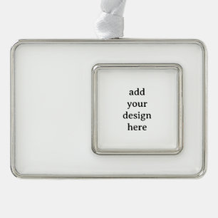 Create Your Own Simple Custom Framed Silver Plated Framed Ornament