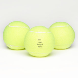 Create Your Own Simple Custom Generic Unbranded Tennis Balls
